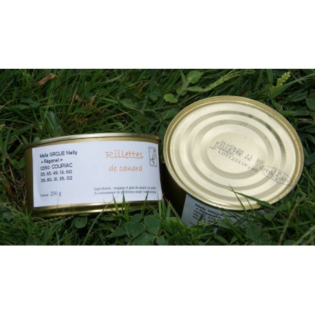 Rillettes de canard 200 gr